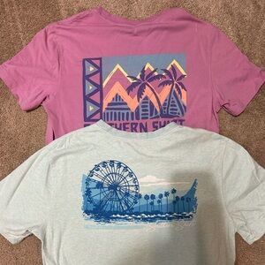 Two southern shirts- one medium and one small